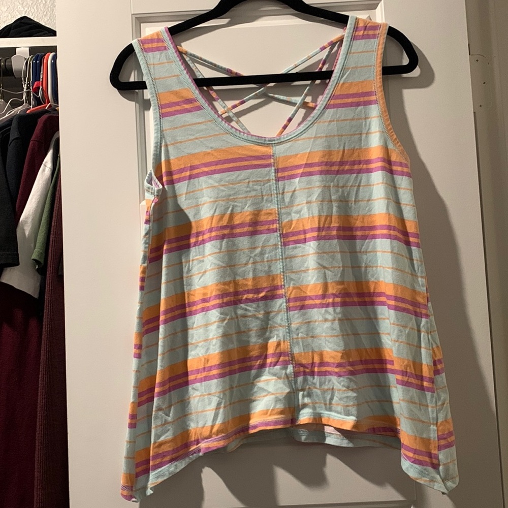 Pastel string back tank top